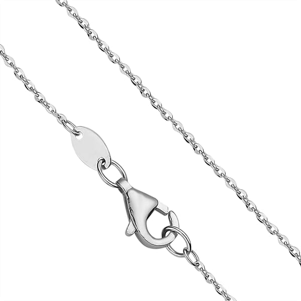 Shop Lc Cable Chain Necklace In 950 Platinum 20 Inches 2 Grams