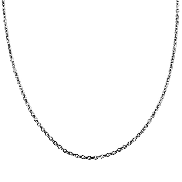 Shop Lc Cable Chain Necklace In Stainless Steel 18 Inches