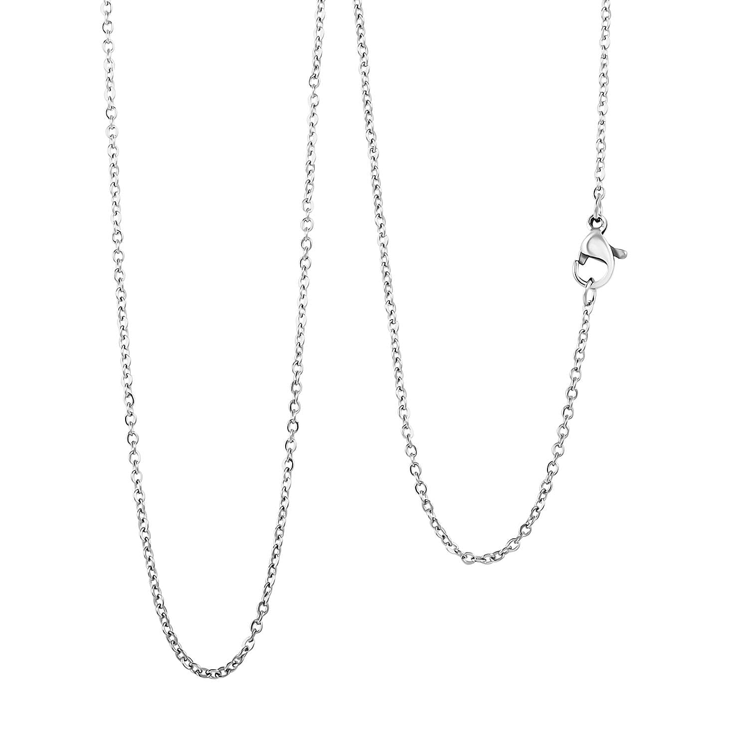 shop lc Cable Chain Necklace in Stainless Steel 18 Inches