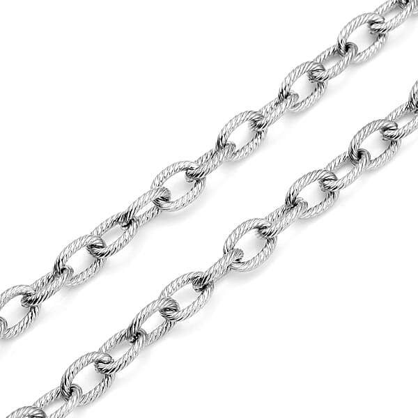 Shop Lc Cable Chain Necklace With Adjustable Ball In Stainless Steel 18-29 Inches Tarnish-Free Waterproof Sweat Proof Jewelry