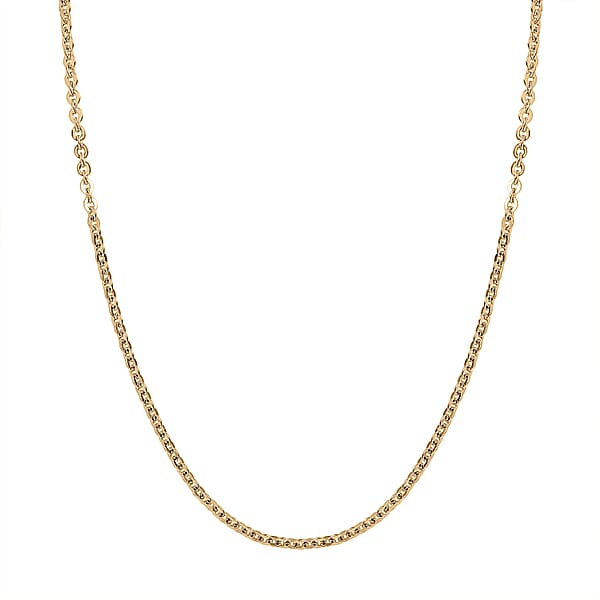 Shop Lc Cable Link Chain Necklace In 10K Yellow Gold 1.82 Grams 18 Inches