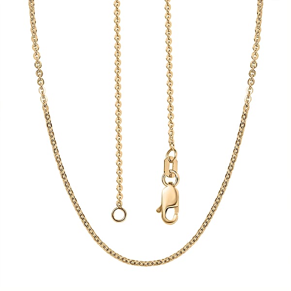 Shop Lc Cable Link Chain Necklace In 10K Yellow Gold 1.82 Grams 18 Inches