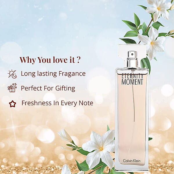 Shop Lc Calvin Klein Eau De Parfum Spray - Eternity Moment 3.3oz (100 Ml) (W)