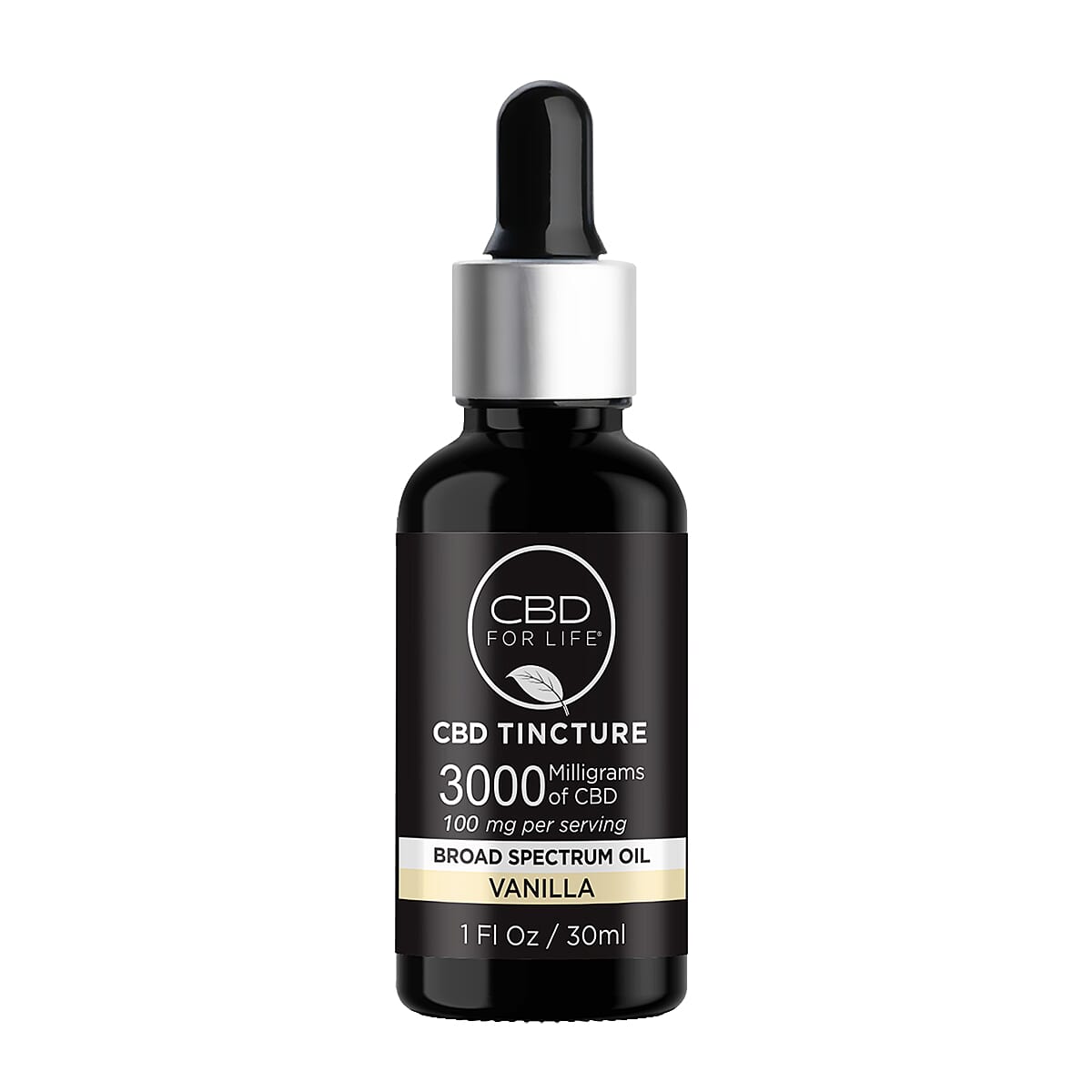 shop lc CBD For Life 3000mg Vanilla CBD Tincture (1oz)