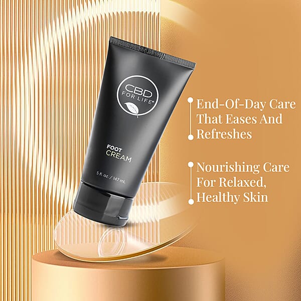 Shop Lc CBD For Life Foot Cream - 500 Mg CBD - 5 Fl Oz Maximum Moisturizing Lotion For Long Lasting Protection From Dryness Suitable For All Skin Type