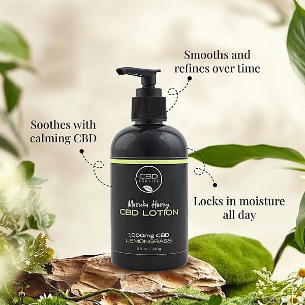 Shop Lc CBD For Life Manuka Honey Hand And Body Lotion (8oz) Lemongrass