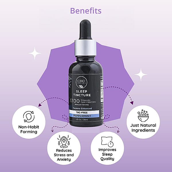 Shop Lc CBD For Life Sleep Tincture - 1700 Mg CBD - Peppermint