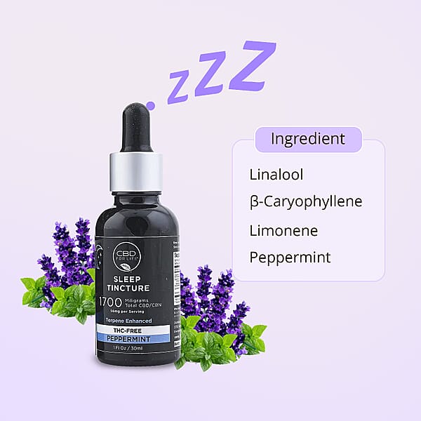 Shop Lc CBD For Life Sleep Tincture - 1700 Mg CBD - Peppermint