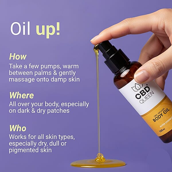 Shop Lc CBD Queen Super Strength 300MG Body Oil (100ml)
