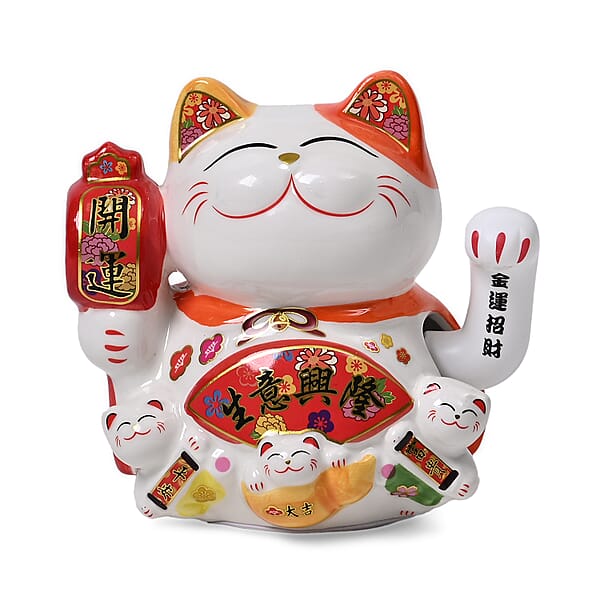 Shop Lc Ceramic Money Cat Decoration Shengyixinlong - Business Is Booming (2xAAA Not Included)