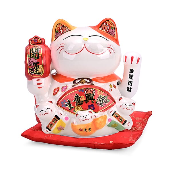 Shop Lc Ceramic Money Cat Decoration Shengyixinlong - Business Is Booming (2xAAA Not Included)