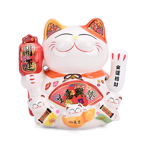 Shop Lc Ceramic Money Cat Decoration Shengyixinlong - Business Is Booming (2xAAA Not Included)