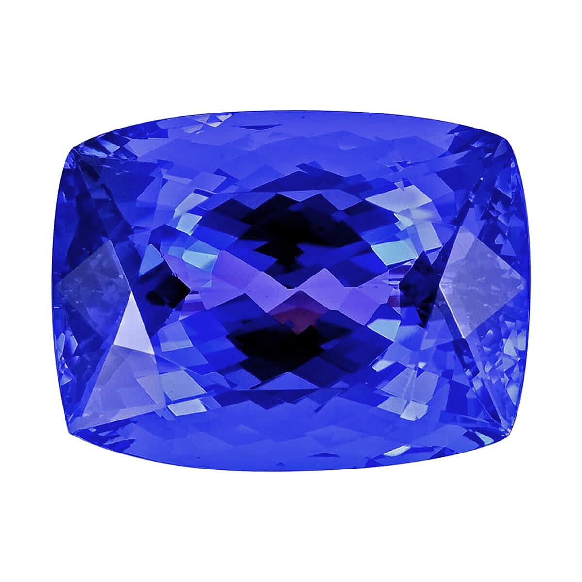 shop lc Certified 11.00 ctw Cushion Tanzanite Loose Gemstone – AAAA Grade Free Size