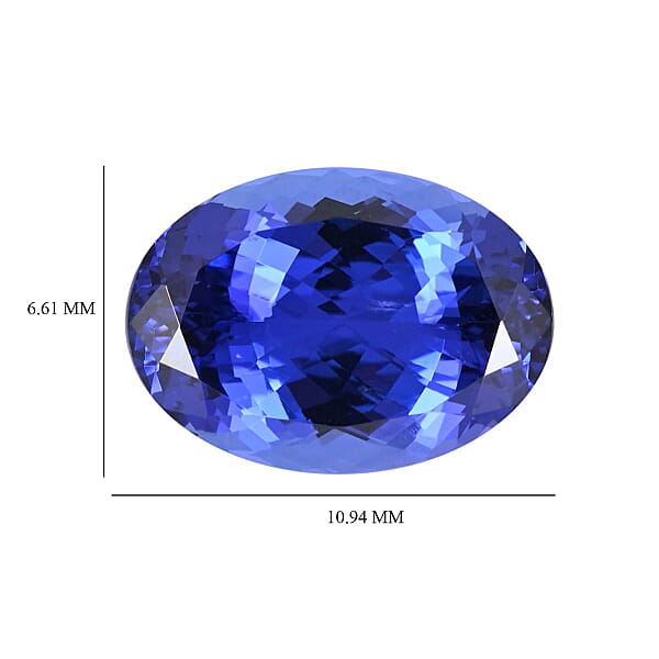 Shop Lc Certified 11.00 Ctw Oval Tanzanite Loose Gemstone – AAAA Grade Free Size