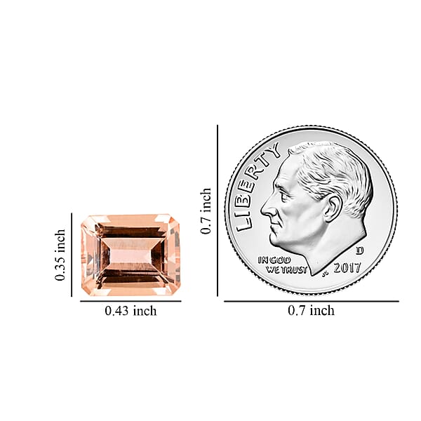 Shop Lc Certified AAAA Marropino Morganite (Oct 11x9 Mm) 4.00 Ctw