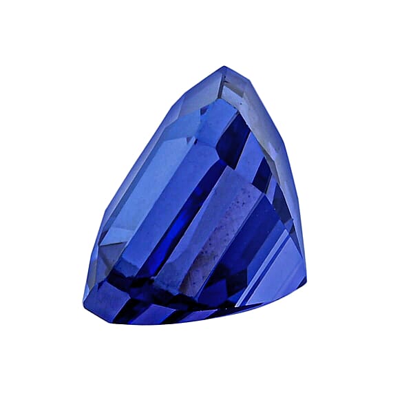 Shop Lc Certified And Appraised AAAA Asscher Cut Tanzanite (Sqr Free Size) 7.00 Ctw