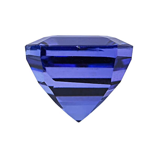 Shop Lc Certified And Appraised AAAA Asscher Cut Tanzanite (Sqr Free Size) 7.00 Ctw