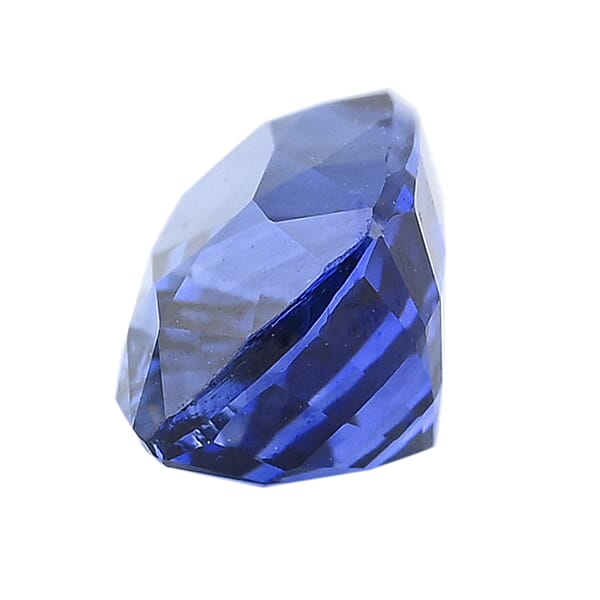 Shop Lc Certified And Appraised AAAA Ceylon Blue Sapphire (Cush Free Size) 1.00 Ctw