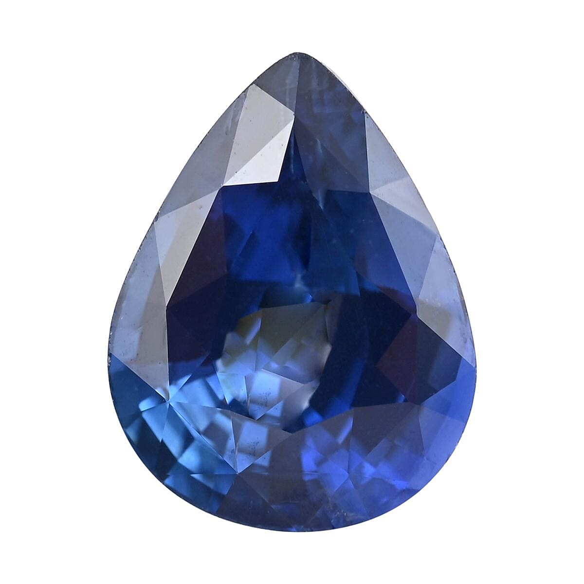 shop lc Certified and Appraised AAAA Ceylon Blue Sapphire (Pear Free Size) 1.25 ctw