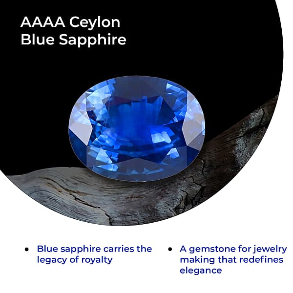 Shop Lc Certified And Appraised AAAA Ceylon Blue Sapphire (Oval Free Size) 2.00 Ctw
