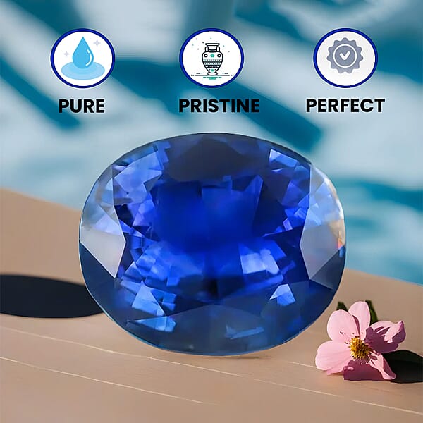 Shop Lc Certified And Appraised AAAA Ceylon Blue Sapphire (Oval Free Size) 2.00 Ctw