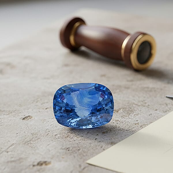 Shop Lc Certified And Appraised AAAA Ceylon Blue Sapphire (Cush Free Size) 1.25 Ctw