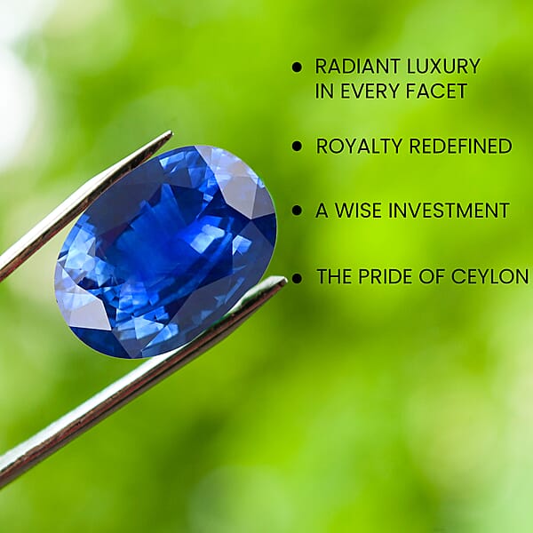 Shop Lc Certified And Appraised AAAA Ceylon Blue Sapphire (Ovl Free Size) 1.25 Ctw