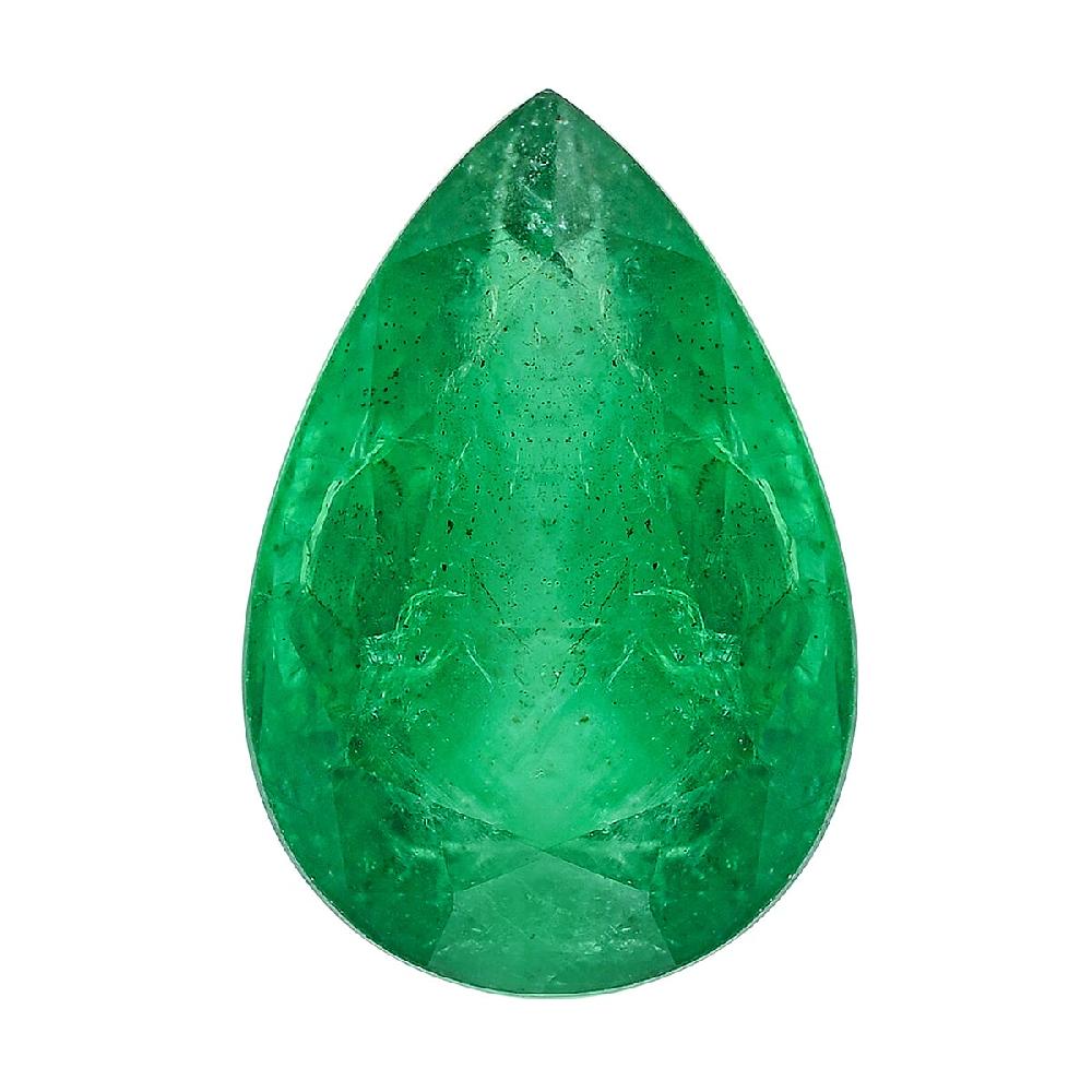 shop lc Certified and Appraised AAAA Kagem Zambian Emerald (Pear Free Size) 5.00 ctw