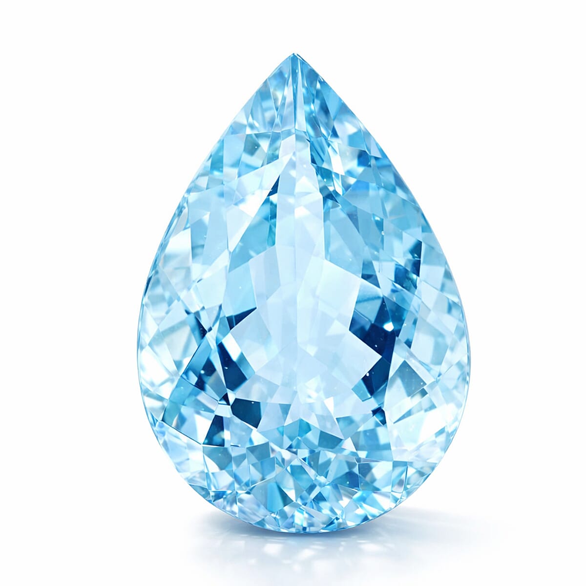 shop lc Certified and Appraised AAAA Santa Maria Aquamarine (Pear Free Size) 4.00 ctw