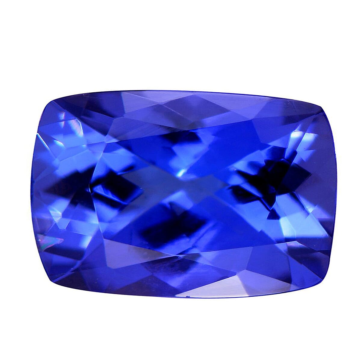 shop lc Certified and Appraised AAAA Tanzanite (Cush Free Size) 2.50 ctw