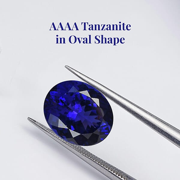 Shop Lc Certified And Appraised AAAA Tanzanite (Ovl Free Size) 15.00 Ctw