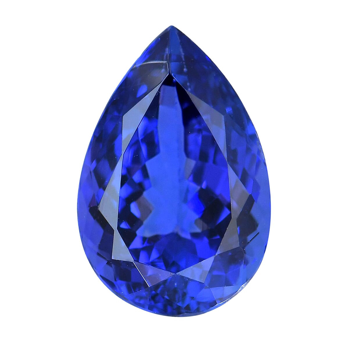 shop lc Certified and Appraised AAAA Tanzanite (Pear Free Size) 15.00 ctw