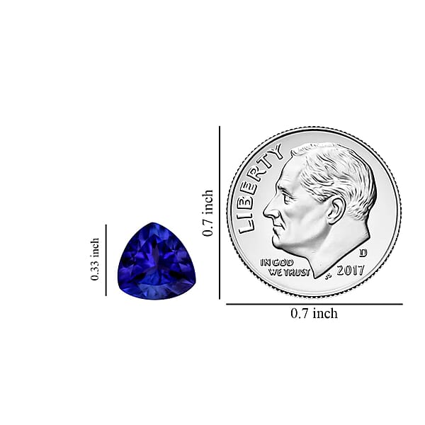 Shop Lc Certified And Appraised AAAA Tanzanite (Trl 8.5 Mm) 2.00 Ctw