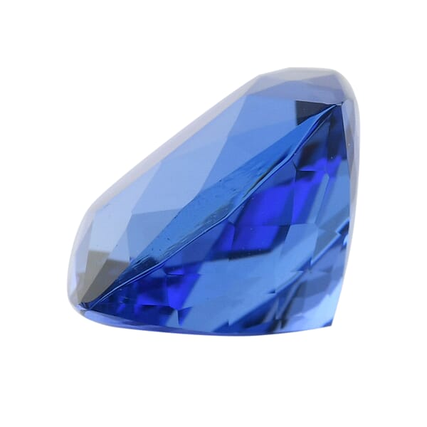 Shop Lc Certified And Appraised AAAA Vivid Tanzanite (Cush Free Size) 4.00 Ctw