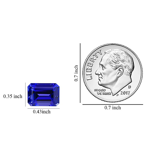 Shop Lc Certified And Appraised AAAA Vivid Tanzanite (Oct Free Size) 9.01 Ctw