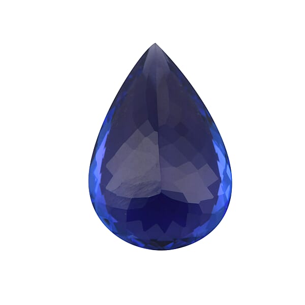 Shop Lc Certified And Appraised AAAA Vivid Tanzanite (Pear Free Size) 7.00 Ctw