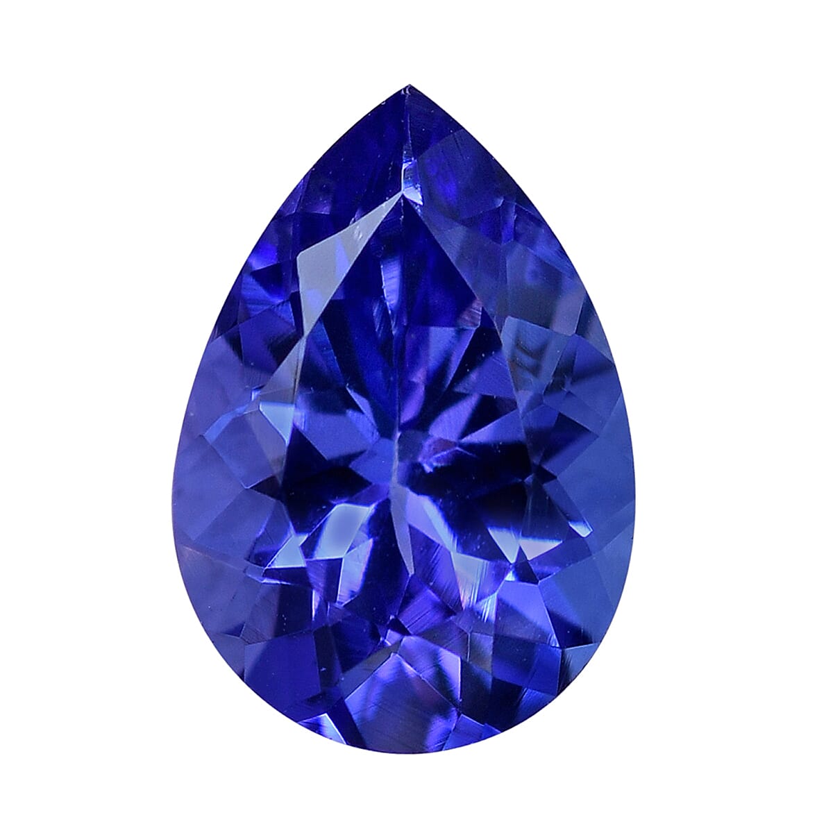 shop lc Certified and Appraised AAAA VIVID Tanzanite (Pear Free Size) Approx 12.01 ctw