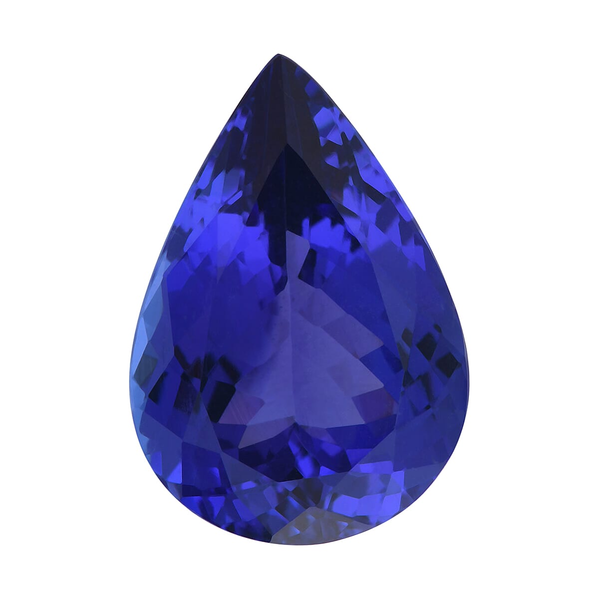 shop lc Certified and Appraised AAAA Vivid Tanzanite (Pear Free Size) 7.00 ctw