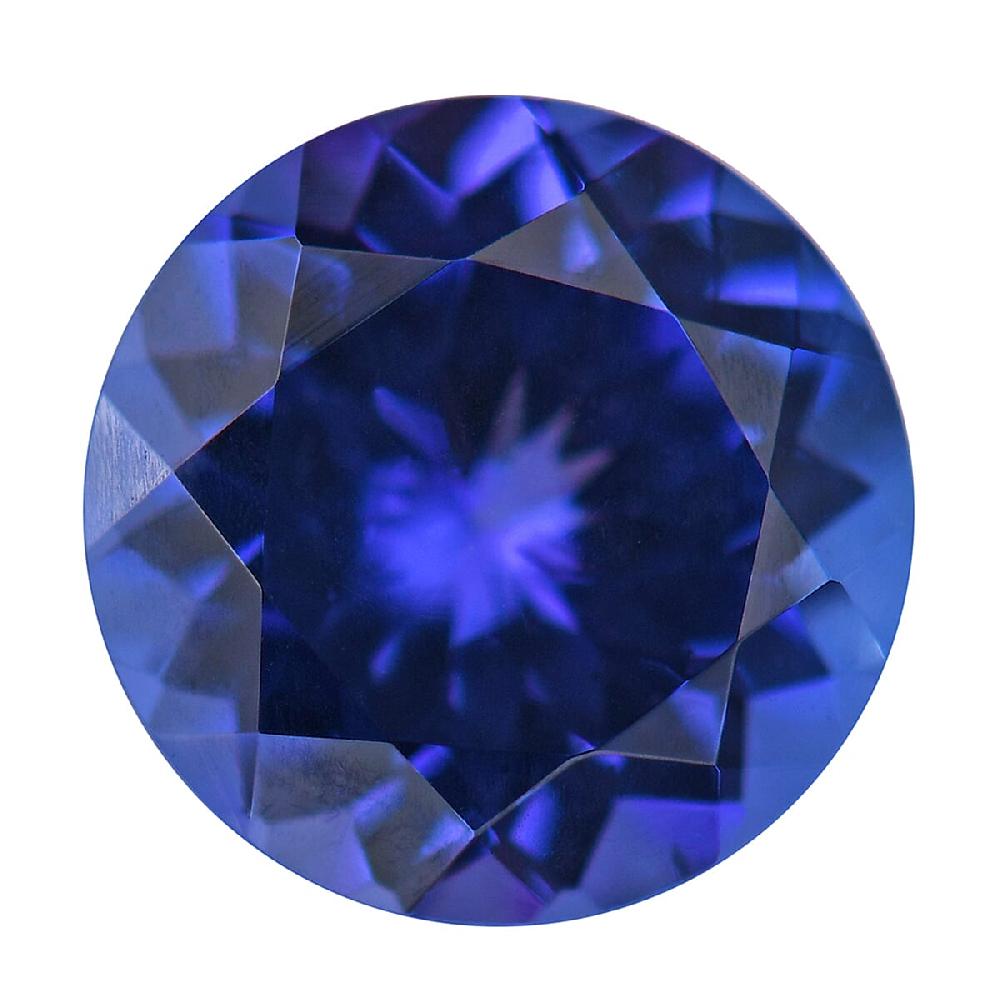 shop lc Certified and Appraised AAAA Vivid Tanzanite (Rnd Free Size) 9.00 ctw