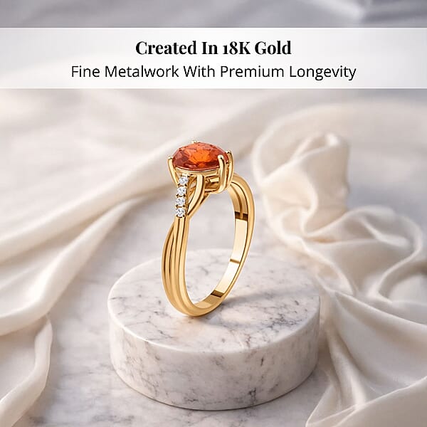 Shop Lc Certified And Appraised Iliana AAA Songea Sapphire And G-H SI Diamond 1.55 Ctw Ring In 18K Yellow Gold