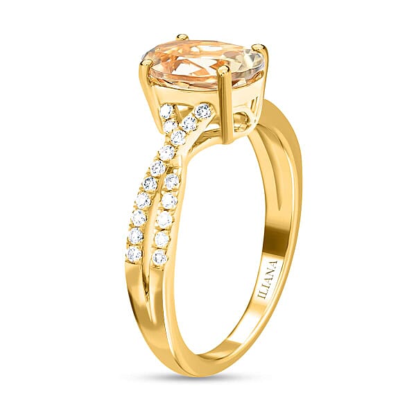 Shop Lc Certified And Appraised Iliana AAA Turkizite And G-H SI Diamond 1.85 Ctw Ring In 18K Yellow Gold