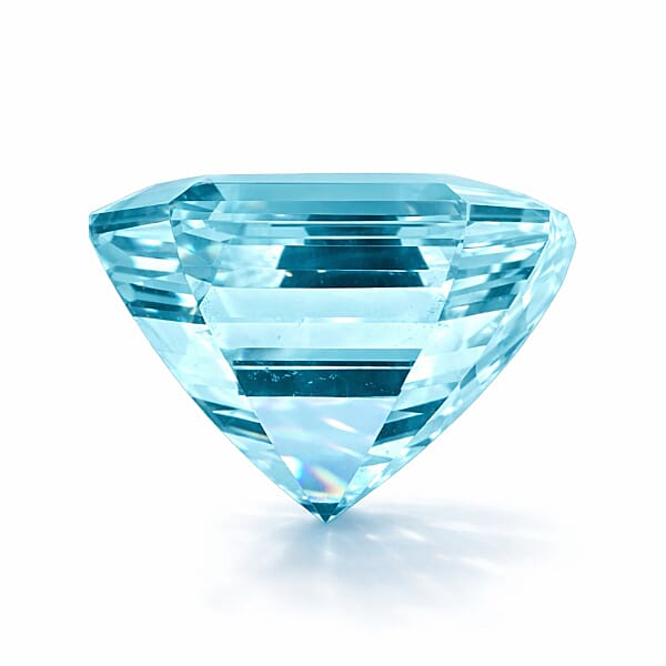 Shop Lc Certified & Appraised AAAA Asscher Cut Santa Maria Aquamarine (Sqr Free Size) 7.11 Ctw