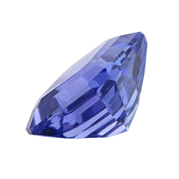 Shop Lc Certified & Appraised AAAA Asscher Cut Tanzanite Set Of 2 (Sqr 6x6 Mm) 2.00 Ctw