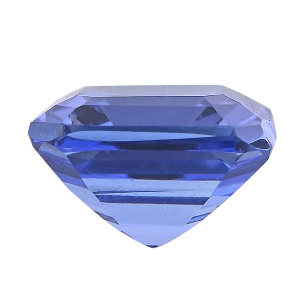 Shop Lc Certified & Appraised AAAA Asscher Cut Tanzanite Set Of 2 (Sqr 6x6 Mm) 2.00 Ctw