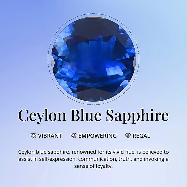 Shop Lc Certified & Appraised AAAA Ceylon Blue Sapphire (Rnd Free Size) 1.00 Ctw