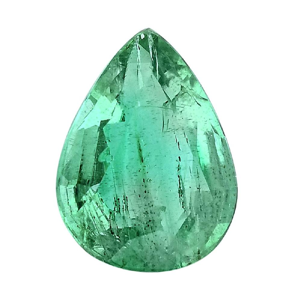 shop lc Certified & Appraised AAAA Gemfield Emerald (Pear) 1.00 ctw