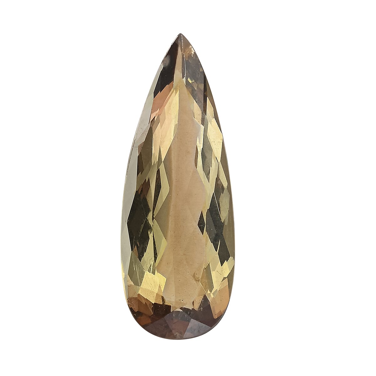 shop lc Certified & Appraised AAAA Jenipapo Andalusite (Pear Free Size) 7.00 ctw