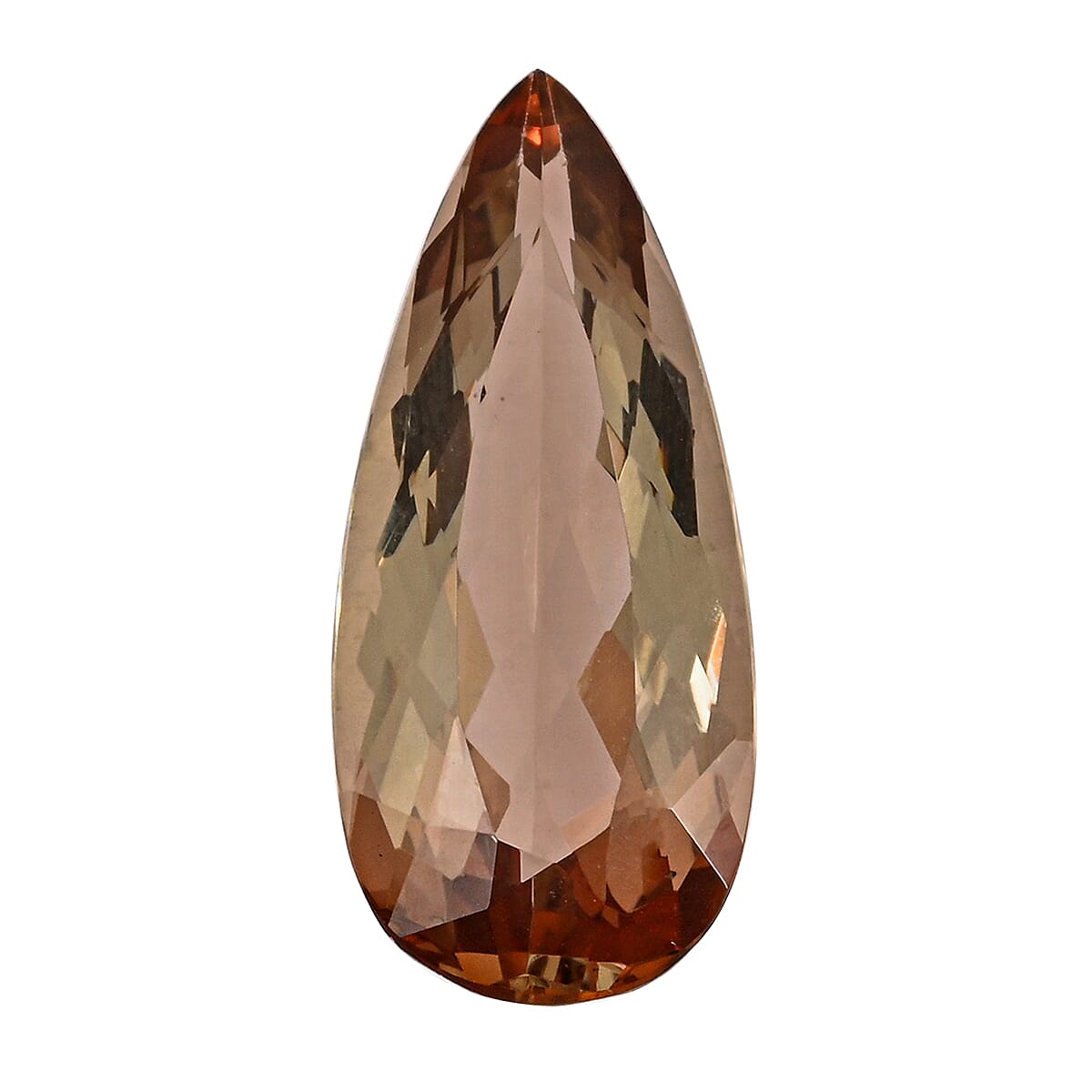 shop lc Certified & Appraised AAAA Jenipapo Andalusite (Pear Free Size) 6.00 ctw