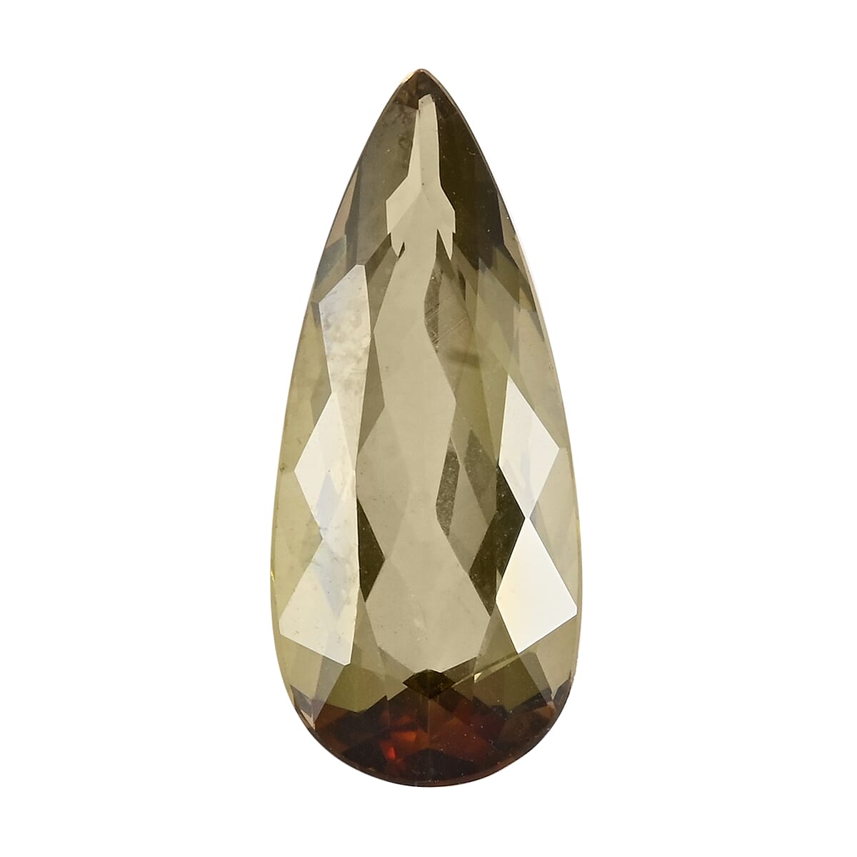 shop lc Certified & Appraised AAAA Jenipapo Andalusite (Pear Free Size) 4.00 ctw