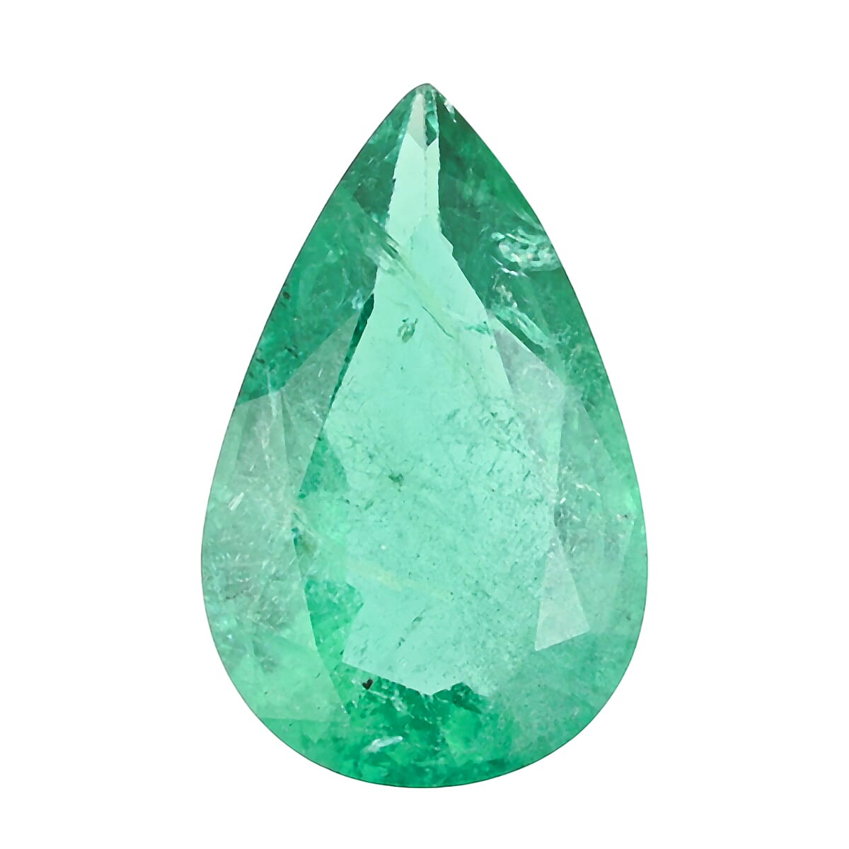 shop lc Certified & Appraised AAAA Kagem Zambian Emerald (Pear Free Size) 3.00 ctw